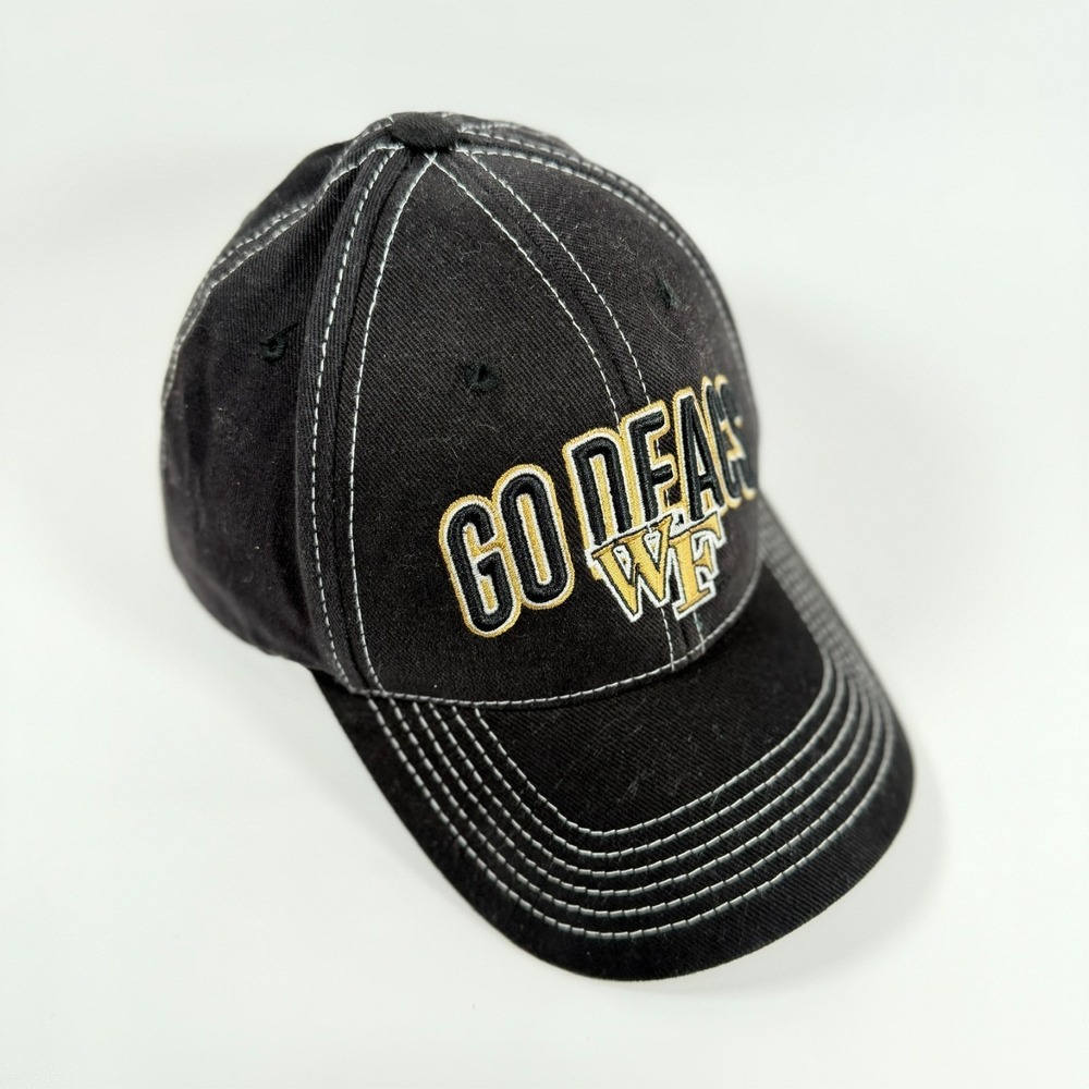 Wake Forest Demon Deacons Hat Captivating Headwear Black Go Deacs‎ Strapback Cap